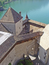 Switzerland - Suisse - Montreux: Chateau de Chillon - from the tower (photo by Christian Roux)