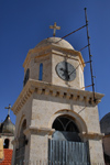 Syria - Seydnaya / Sednaya / Saidnaya: Orthodox Nunnery - clock tower - photographer: M.Torres