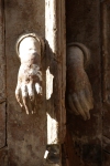 Syria - Damascus: traditional door knocker - old city - photographer: John Wreford