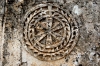 Syria - Sergilla / Serjilla: decoration - stone - circle - photo by J.Wreford