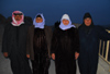 Palmyra / Tadmor, Homs governorate, Syria: a bedouin and his three wives - polygamy - photo by M.Torres / Travel-Images.com