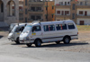 Saidnaya / Seydnaya - Rif Dimashq governorate, Syria: minibuses - Middle East shared taxis - photo by M.Torres / Travel-Images.com