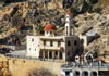 Saidnaya / Seydnaya - Rif Dimashq governorate, Syria: church on the rocky scarp - photo by M.Torres / Travel-Images.com