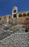 Saidnaya / Seydnaya - Rif Dimashq governorate, Syria: Holy Patriarchal Convent of Our Lady of Saidnaya - stairs - photo by M.Torres / Travel-Images.com