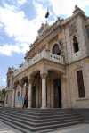 Damascus, Syria:  the Hejaz rail station - faade - photographer: M.Torres