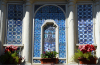 Damascus, Syria: old courtyard of Al-Naasan palace - Liwan - patio - decorative tiles - St. Ananias street - photographer: M.Torres