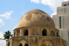 Damascus: dome of an old mosque and the Four Seasons hotel - photographer: M.Torres