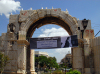Damascus, Syria: Roman Arch - Via Recta, the cardo (main street) of Roman Damascus - limit of the Christian quarter - Ancient City of Damascus - Unesco World Heritage site - photographer: M.Torres