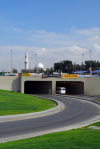 Damascus, Syria: tunnel at Hassan Al Kharrat square - airport road - civil engineering - photographer: M.Torres