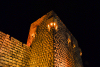 Damascus / Damasco, Syria: walls of the Old City, facing Sa'd Zagloul street - nocturnalt - photographer: M.Torres