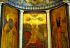 Damascus / Damaskus - Syria: Catholic Syriac Church - Triptych - saints - photo by M.Torres