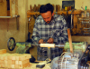 Damascus, Syria: carpenter working with a lathe - Via Recta - photographer: M.Torres