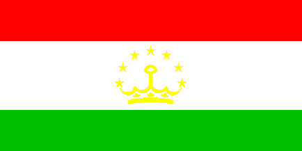 Tajikistan / Tajiquisto / Tadjikistan / Tadzikija / Tacikistan / Tadzykistan / Tadzhikistan / Jumhurii Tojikiston - flag