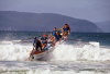Surf lifesaving - rowed long boat (photo by Picture Tasmania/S.Lovegrove)
