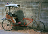 Bangkok / Krung Thep, Thailand: empty rickshaw - photo by J.Kaman