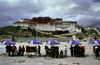 Lhasa, Tibet: Potala Palace - the photographers' stalls - photo by Y.Xu