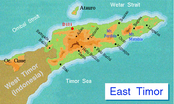 East Timor - map