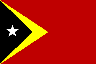 Democratic Republic of East Timor / Timor Leste / Timor Timur / Timor Oriental -  Flag