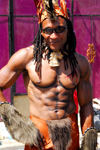 Port of Spain, Trinidad and Tobago: strong man in the carnival - photo by E.Petitalot
