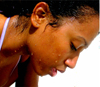 Trinidad: Daniella - splash girl - wet face - photo by P.Baldwin