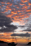 Trinidad: sunset in a Caribbean harbour - photo by E.Petitalot