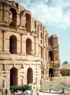 Tunisia / Tunisia / Tunisien - El Jem / El Djem: the Roman Amphitheatre at ancient Thysdrus - aka the African Coliseum - Unesco world heritage site (photo by Miguel Torres)