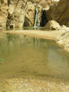 Tunisia - Tamerza: pond and waterfall (photo by J.Kaman)