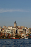 Istanbul, Turkey: the golden horn and Galata tower - Beyoglu - photo by J.Wreford