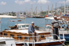 Turkey - Bodrum: men in the marina - photo by M.Bergsma