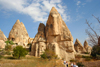 Turkey - Cappadocia - Valley of Love: conic hills - photo by C.Roux