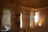 Turkey - Cappadocia - Greme: light and shadow - rock-cut church - Goreme Open Air Museum - photo by C.Roux