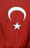 Yusufeli / Perterek, Artvin Province, Black Sea region, Turkey: Turkish flag - Alsancak - Trk bayragi - photo by W.Allgwer