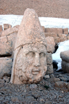 Turkey - Mt. Nemrut / Nemrut Dagi / Mount Nimrod - Karadut village - Kurdistan (Adiyaman province): Colossal heads of Zeus toppled by the earthquakes - Unesco world heritage site - photo by C. le Mire
