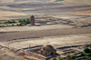 Hasankeyf / Heskif, Batman Province, Southeastern Anatolia, Turkey: agricultural land and old tombs - turbesi - photo by W.Allgwer