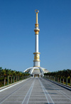 Ashgabat - Turkmenistan - Independence Monument - yurt and needle - photo by G.Karamyanc / Travel-Images.com