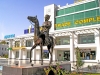 Turkmenistan - Ashghabat / Ashgabat / Ashkhabad / Ahal / ASB: Knight at the World Trade Complex - photo by Karamyanc