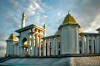 Turkmenistan - Ashghabat: Kipchak Mosque - gate awarded the  International Magtymguly Prize - photo by G.Karamyanc)