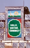 Turkmenistan - Ashghabat: praising the Turkmenbashi - Halk Watan Turkmenbasy - propaganda (photo by G.Frysinger)