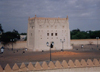 El-Ayn / AAN, Aub-Dhabi, UAE: Al Murabbaa fort - - courtyard and tower - built in 1948 by Sheikh Zayed Bin Sultan Al Nahyan - photo by M.Torres