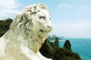 Yalta: Alupkinsky Palace - lion an the Black sea coast (photo by G.Frysinger)