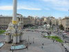 Ukraine - Kiev: Independence square, formerly Square of the October Revolution - the view from Hotel Ukraina (photo by D.Ediev)