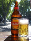 Uruguay - Colonia del Sacramento - Pilsen - the most refreshing beer of Colonia - photo by M.Bergsma