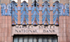 Philadelphia, Pennsylvania, USA: Market Street National Bank - Marriott Residence Inn - Art Deco ceramic decoration by O.W. Ketcham Terra Cotta Works - photo by M.Torres