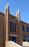 Tulsa, Oklahoma, USA: Marquette School - parochial school of Christ the King Catholic Parish - designed by Federick W. Redlich - Zigzag Art Deco style - South Quincy Avenue - photo by G.Frysinger