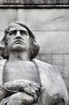 Washington, D.C., USA: Christopher Columbus - European navigator and colonizer - statue in Columbus Circle, in front of Union Station - Columbus Memorial Fountain - sculptor Lorado Taft - photo by M.Torres