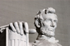 Washington, D.C., USA: Lincoln Memorial - Abraham Lincolns hand over a Fascio - the bundle of rods, symbolizes strength through unity - National Mall - photo by C.Lovell