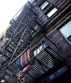 Manhattan, New York, USA: Greenwich Village - emergency stairs - photo by J.Banks