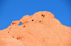 Colorado Springs, El Paso County, Colorado, USA: Garden of the Gods - 'Kissing Camels' - North Gateway Rock hogback - ridge of sandstone - photo by M.Torres