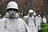 Washington, D.C., USA: Korean War Veterans Memorial - stainless steel statues designed by Frank Gaylord - squad on patrol - West Potomac Park - National Mall - photo by M.Torres