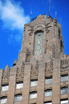 Kansas City, Missouri, USA: Kansas City Power and Light Building - Art Deco ornament designed to symbolize the excitement and energy of electric power - capping finial - photo by M.Torres